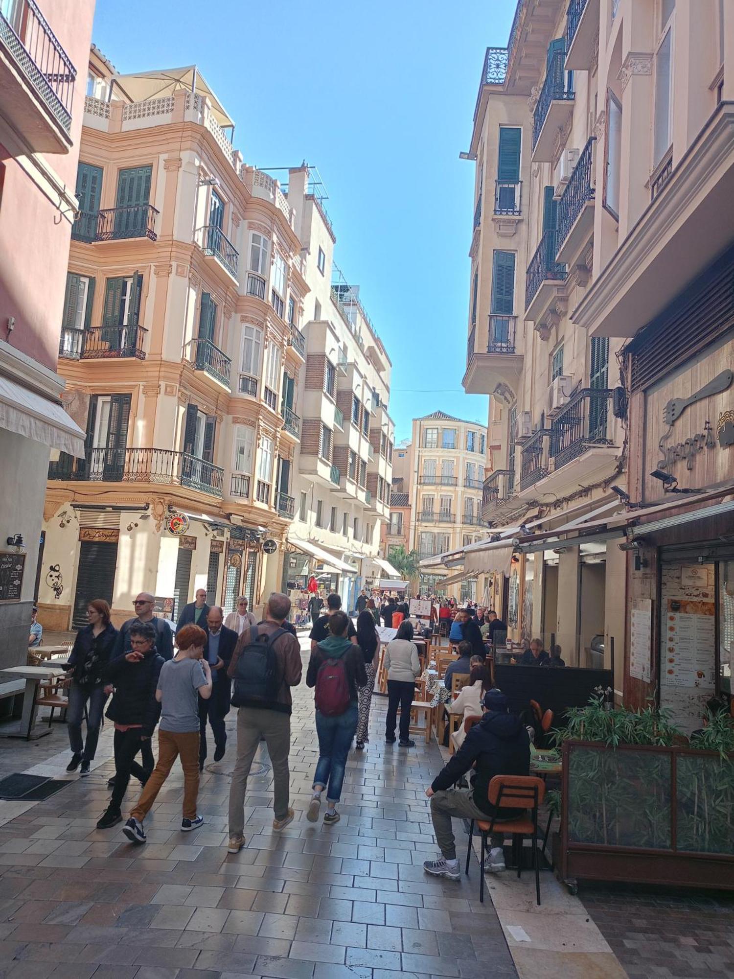 Small Stylish Room With Comfortable Queen-Size Bed In Very Large, Beautifully Decorated Shared Flat In The Historic Centre Of Málaga Exterior foto